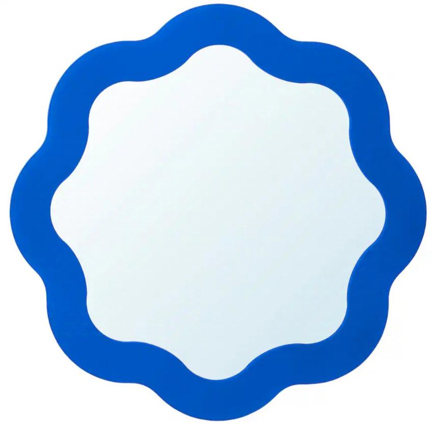 PRUNKHALLON
Mirror, blue, 40 cm