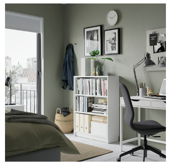 BILLYBookcase, white, 80x28x106 cm
