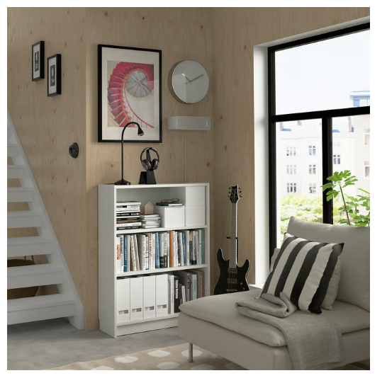 BILLYBookcase, white, 80x28x106 cm