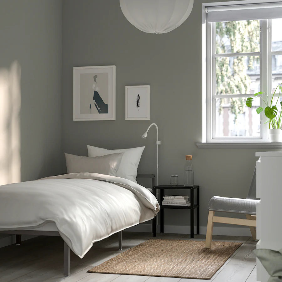 IKEA GRIMSBU Bed frame, grey, 90x200 cm