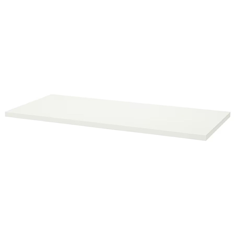 IKEA MELLTORP/TILLSLAG Desk, white/black metal, 125x75 cm