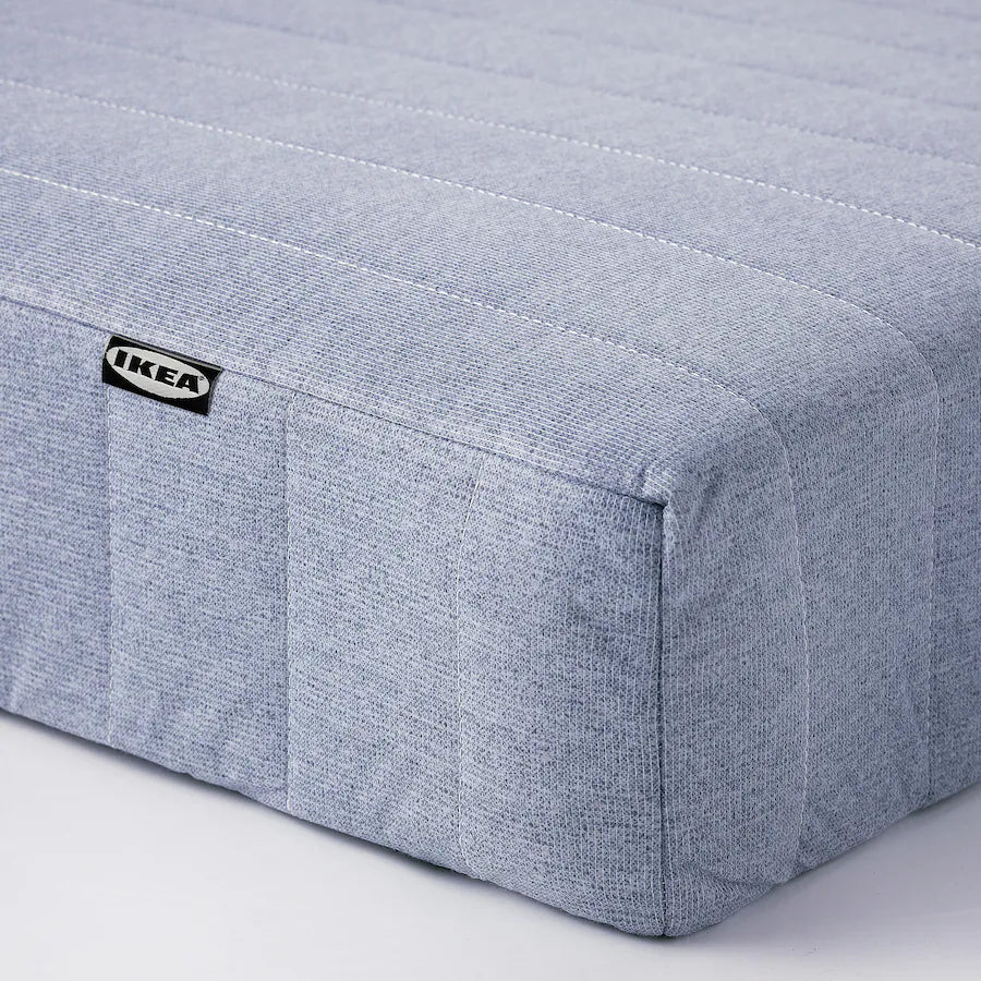 IKEA VADSÖ Sprung mattress, extra firm/light blue, 90x200 cm