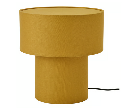 STOCKHOLM 2025 Table lamp, yellow/textile, 35 cm