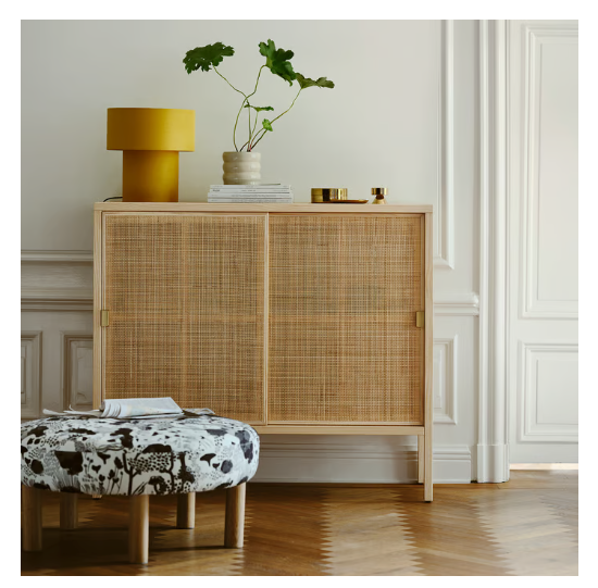 STOCKHOLM 2025 Table lamp, yellow/textile, 35 cm