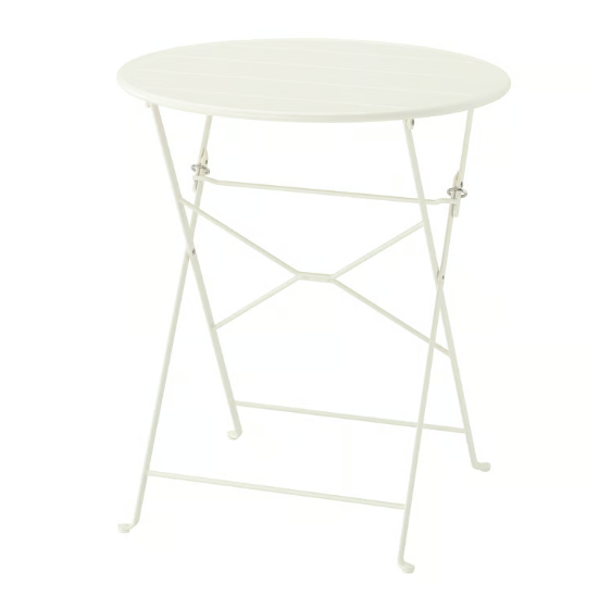 SUNDSÖ Table, off-white outdoor, 65 cm