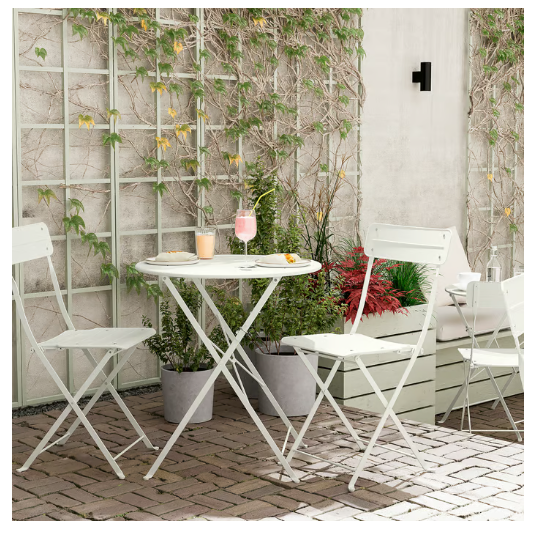 SUNDSÖ Table, off-white outdoor, 65 cm