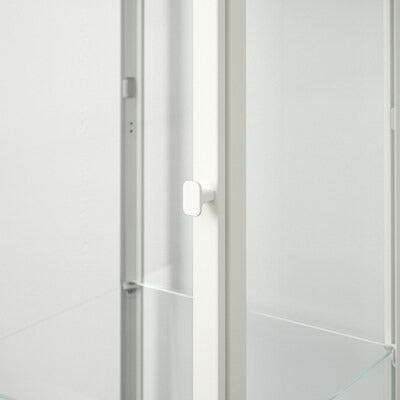 IKEA BLÅLIDEN Glass-door cabinet, white, 35x32x151 cm