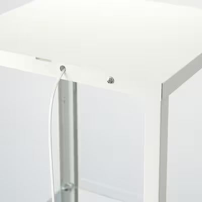 IKEA BLÅLIDEN Glass-door cabinet, white, 35x32x151 cm