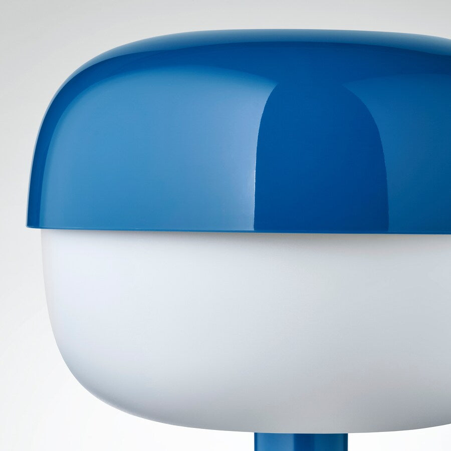 IKEA BLÅSVERK Table lamp, blue, 36 cm