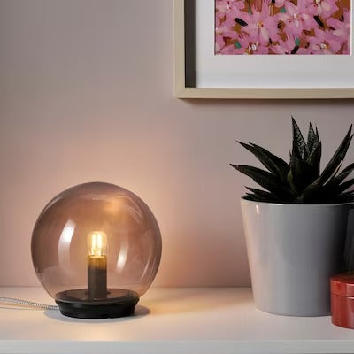 IKEA FADO Table lamp, grey, 17 cm