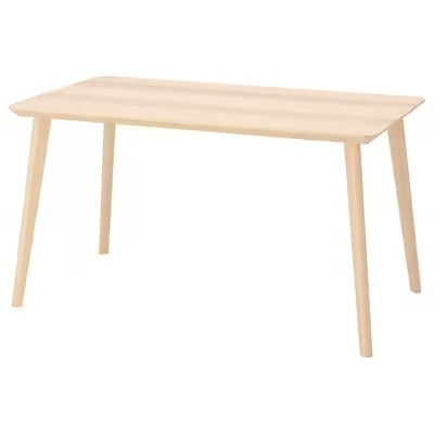 IKEA LISABO Table, ash veneer, 140x78 cm
