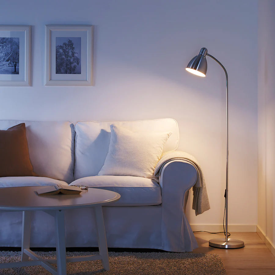 LERSTA
Floor/reading lamp, aluminium chrome effect