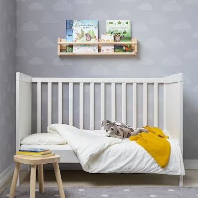 IKEA SUNDVIK Cot,mattress, white, 60x120 cm