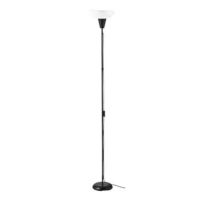 IKEA TÅGARP Floor uplighter, black/white