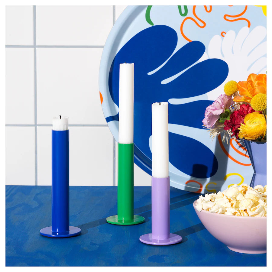 IKEA TUVKORNELL Candle holder, set of 3, mixed colours