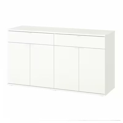 IKEA VIHALS Sideboard, white, 140x37x75 cm