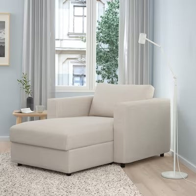 IKEA VIMLE Chaise longue, Gunnared beige