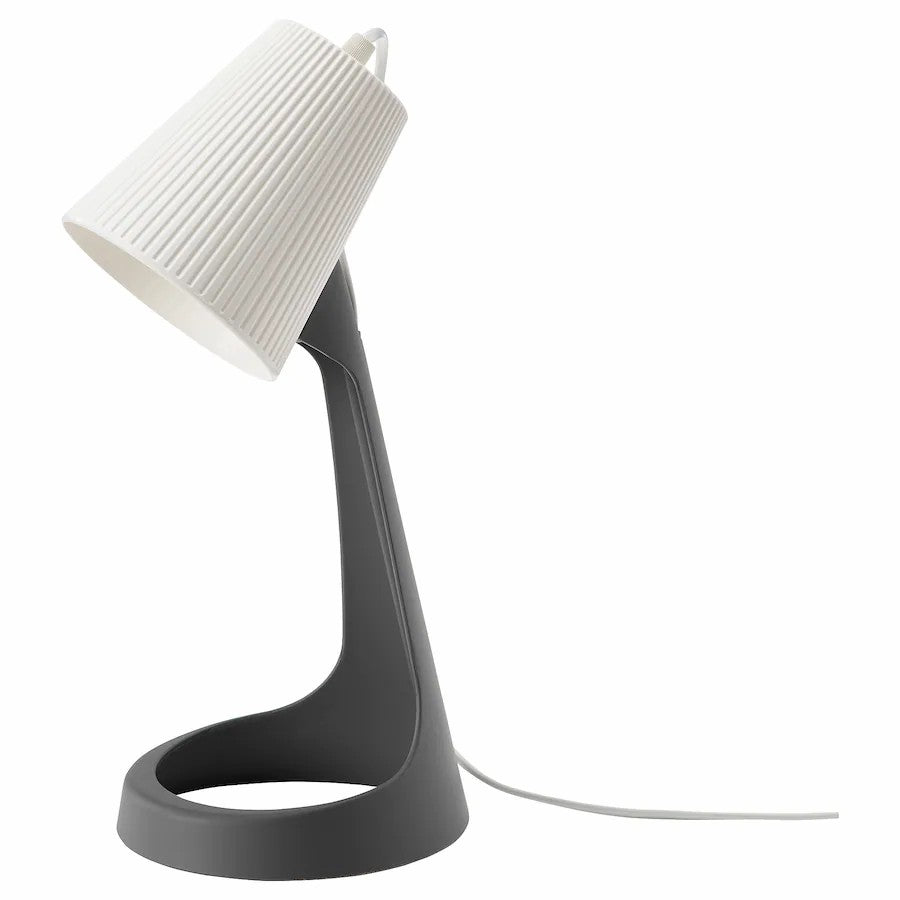 IKEA SVALLET Work lamp, dark grey/white