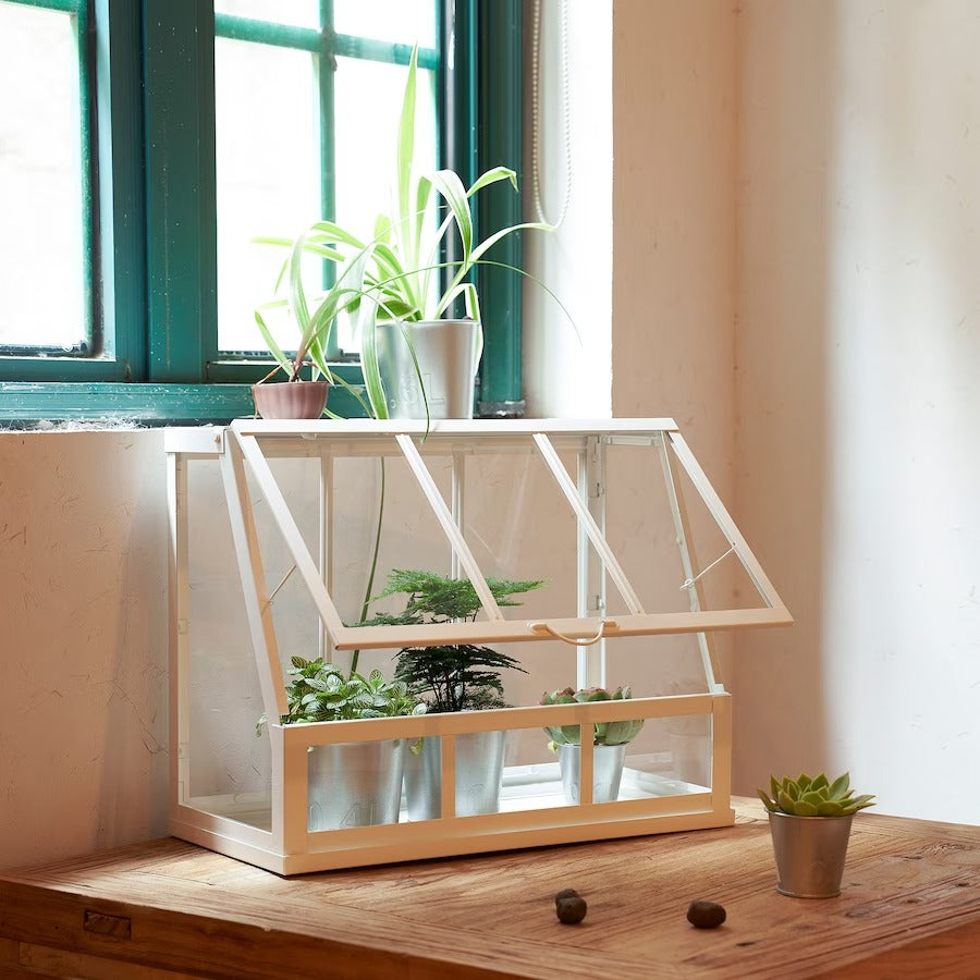 IKEA ÅKERBÄR Greenhouse, in/outdoor/white, 45 cm