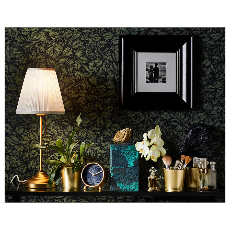IKEA ÅRSTID Table lamp, brass/white