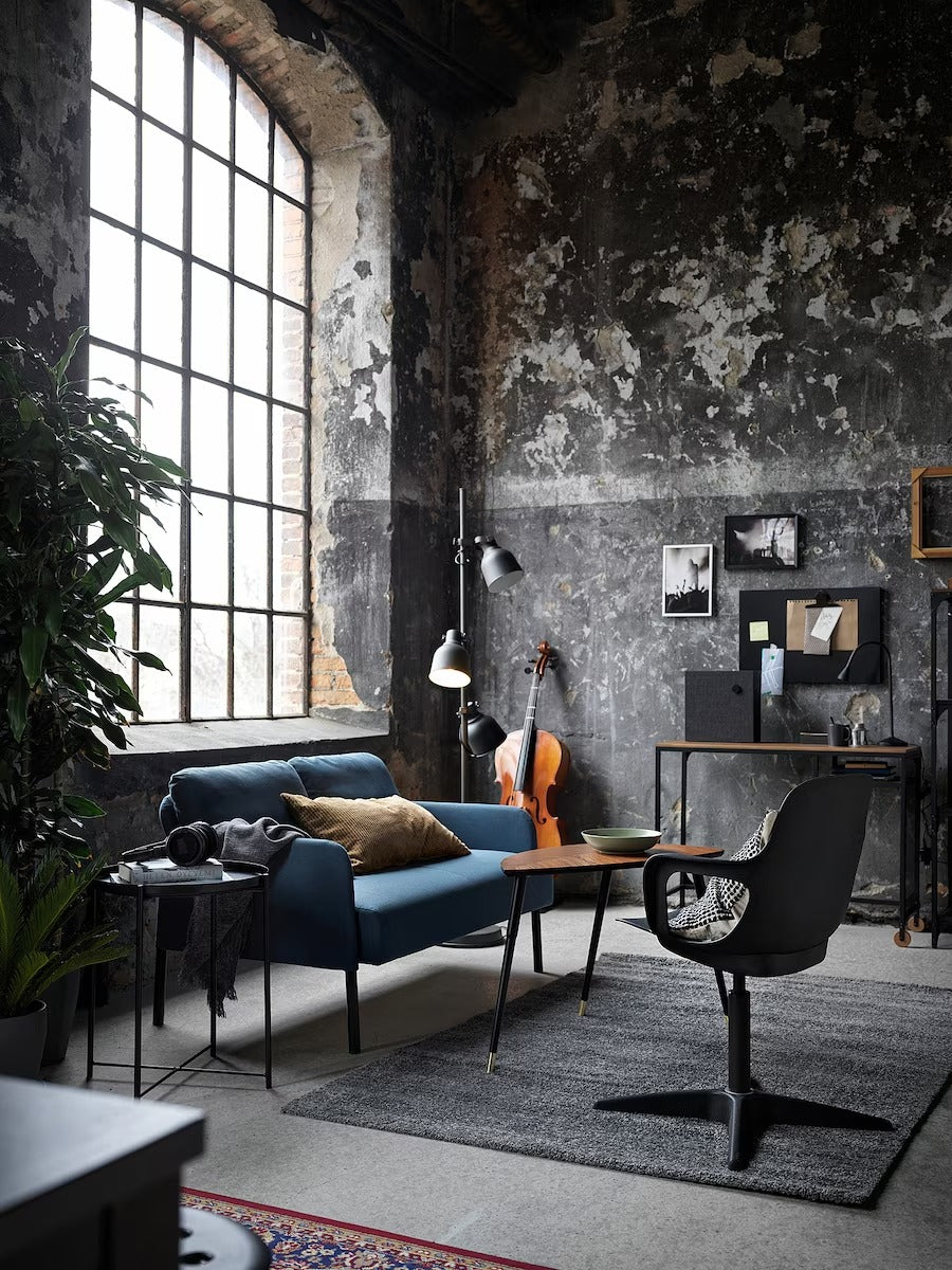 IKEA GLOSTAD 2-seat sofa, Knisa medium blue