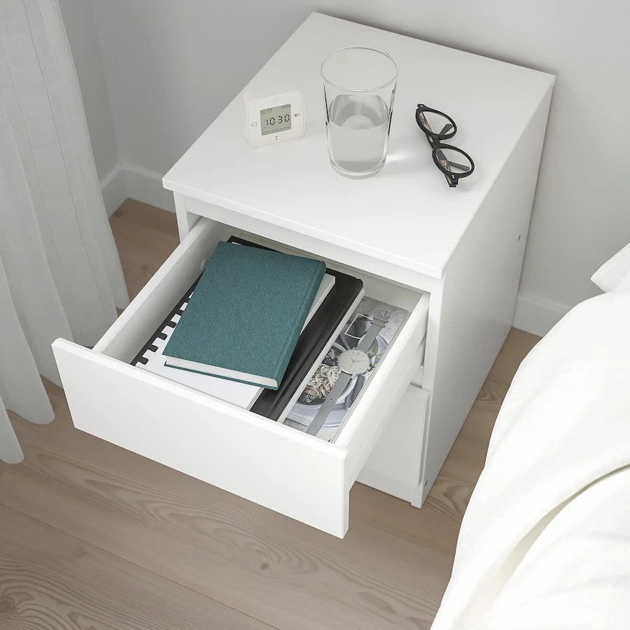 IKEA KULLEN Chest of 2 drawers, white, 35x49 cm