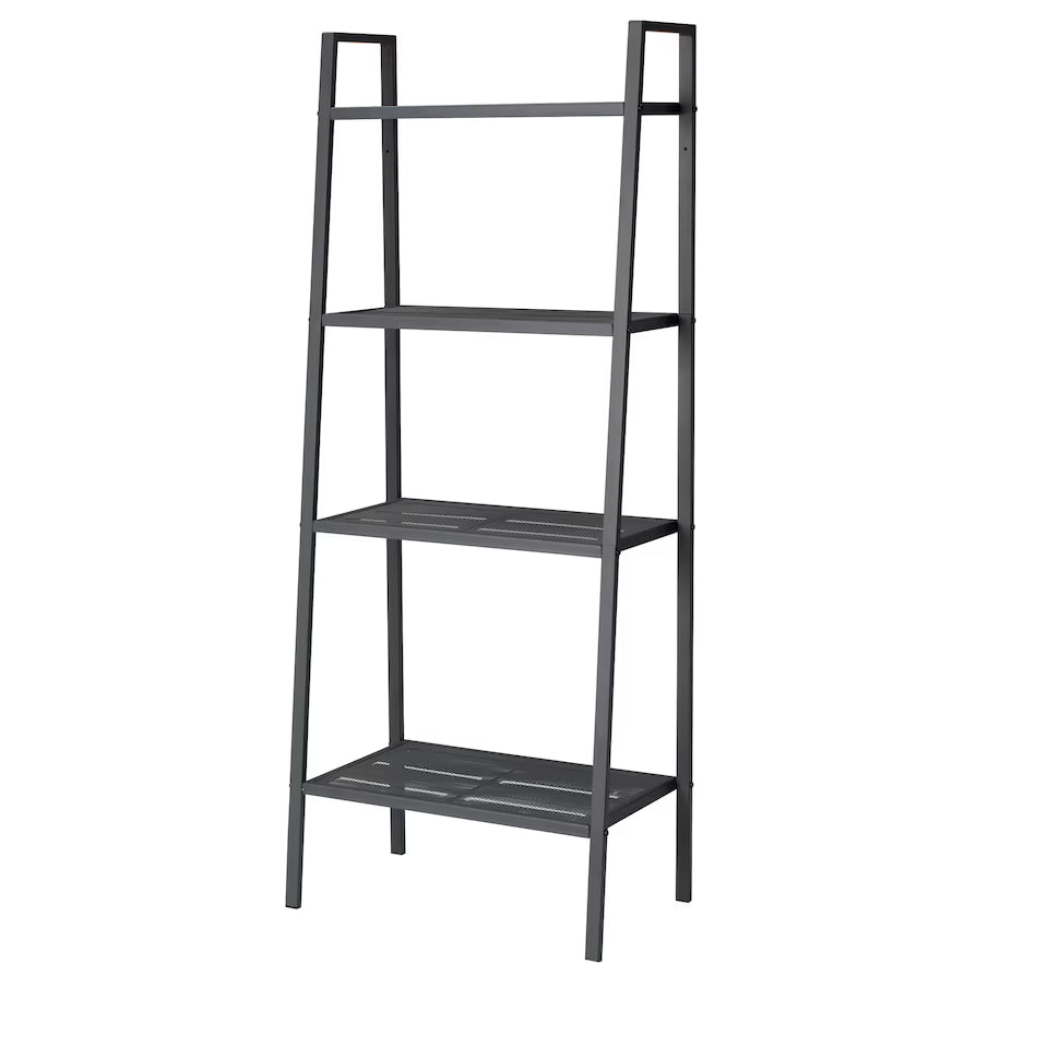 IKEA LERBERG Shelf unit, dark grey, 60x148 cm