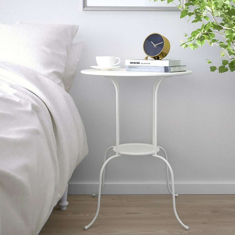 IKEA LINDVED Side table, white, 50x68 cm