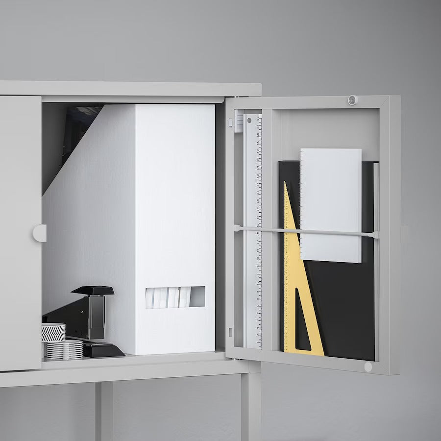 IKEA LIXHULT Cabinet, metal/grey, 60x35 cm
