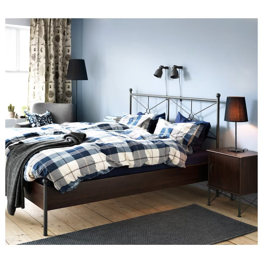 IKEA MUSKEN Bedside table, brown, 45x58 cm