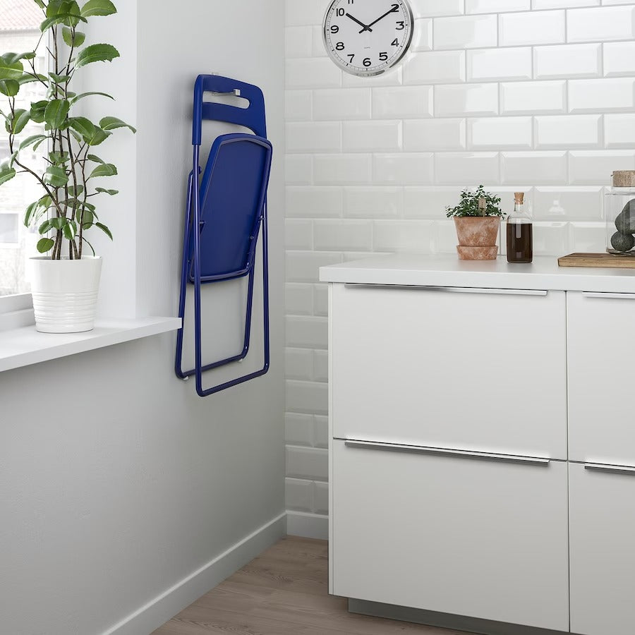 IKEA NISSE Folding chair, blue