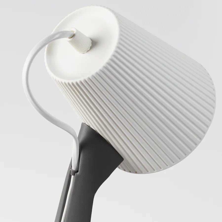 IKEA SVALLET Work lamp, dark grey/white