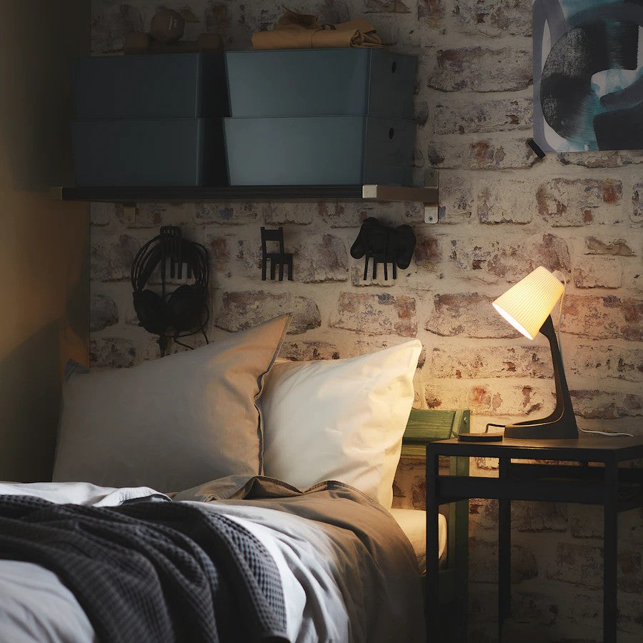 IKEA SVALLET Work lamp, dark grey/white