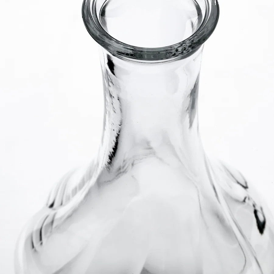 IKEA VILJESTARK Vase, clear glass, 17 cm